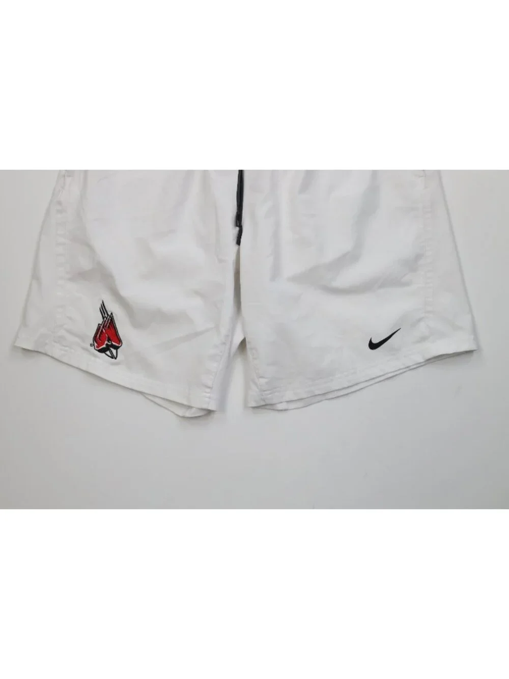 Nike Mens Size Large Team Issued Ball State University Football Shorts White